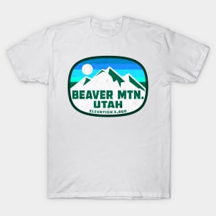 Skiing Beaver Mountain Utah Ski Mountains T-Shirt